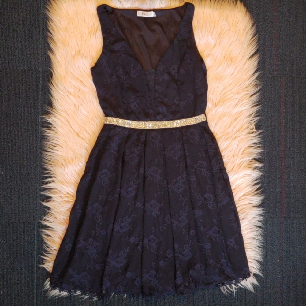 Sparkle dress, Navy blue Eros